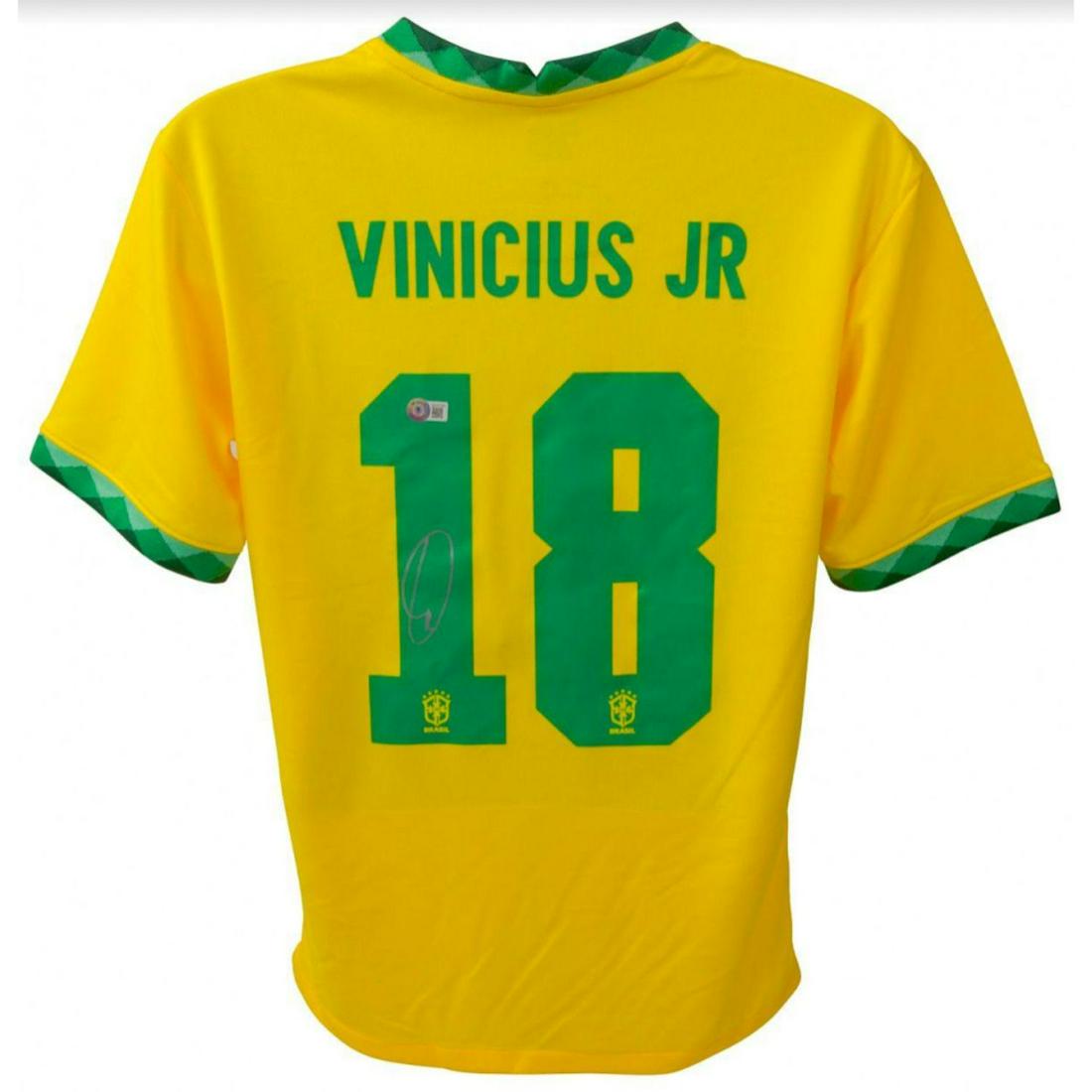 Vinicius Junior Signed Brazil Jersey (Beckett) (1 of 2)