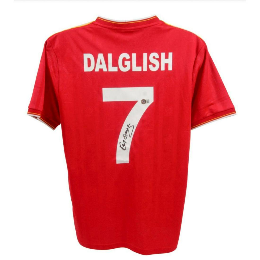 Kenny Daglish Signed Liverpool Home Jersey (Beckett): Kenny Daglish Signed Liverpool Home Jersey (Beckett)