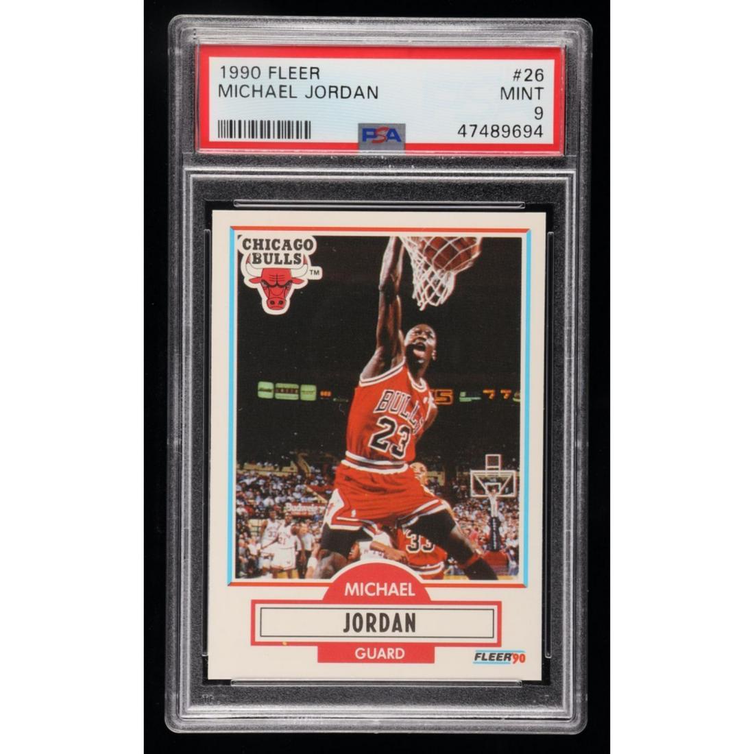 Michael Jordan 1990-91 Fleer #26 (PSA 9) (1 of 1)