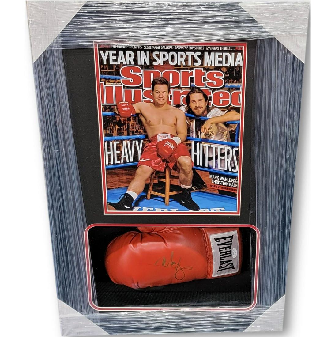Mark Wahlberg Signed & Custom Framed Boxing Glove Display (JSA COA) (1 of 2)