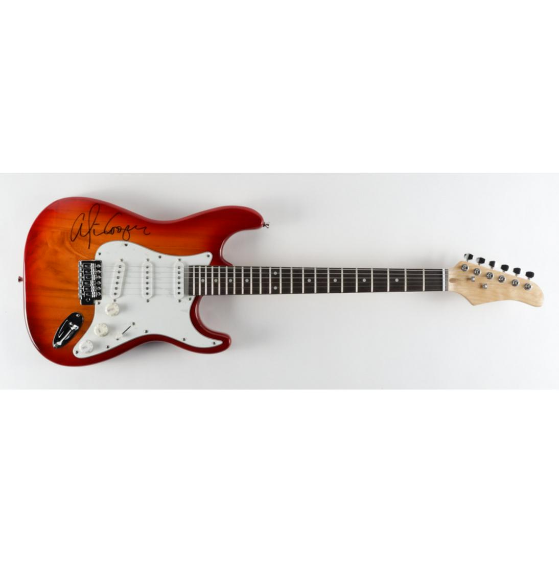 Alice Cooper Signed Full-Size Electric Guitar (JSA & PA): Alice Cooper Signed Full-Size Electric Guitar (JSA & PA)