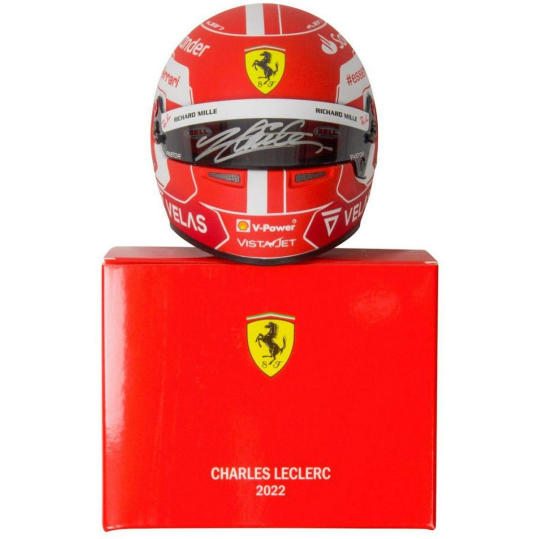 Charles Leclerc Signed Ferrari Mini Helmet (Beckett) (1 of 2)