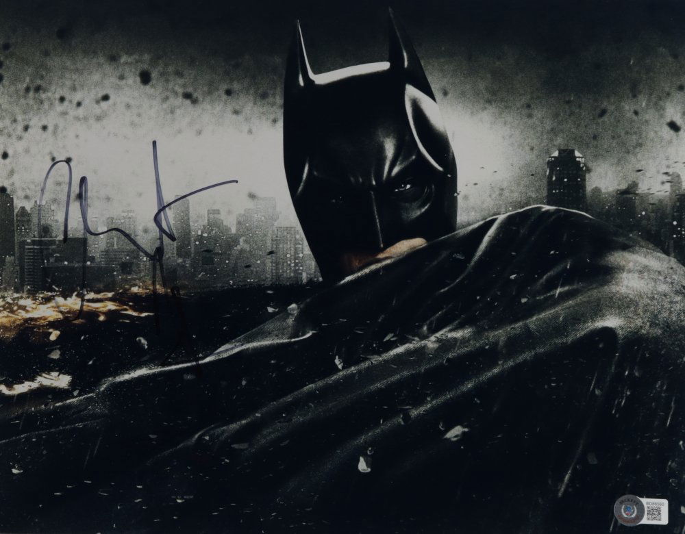 Christian Bale Signed "The Dark Knight Rises" 11x14 Photo (Beckett) (1 of 1)