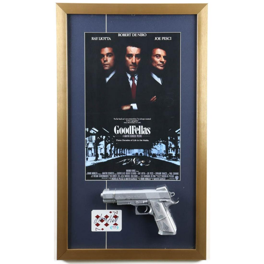 Henry Hill Signed "Goodfellas" Custom Framed Playing Card Pack with Movie Prop Money (PSA) (1 of 1)