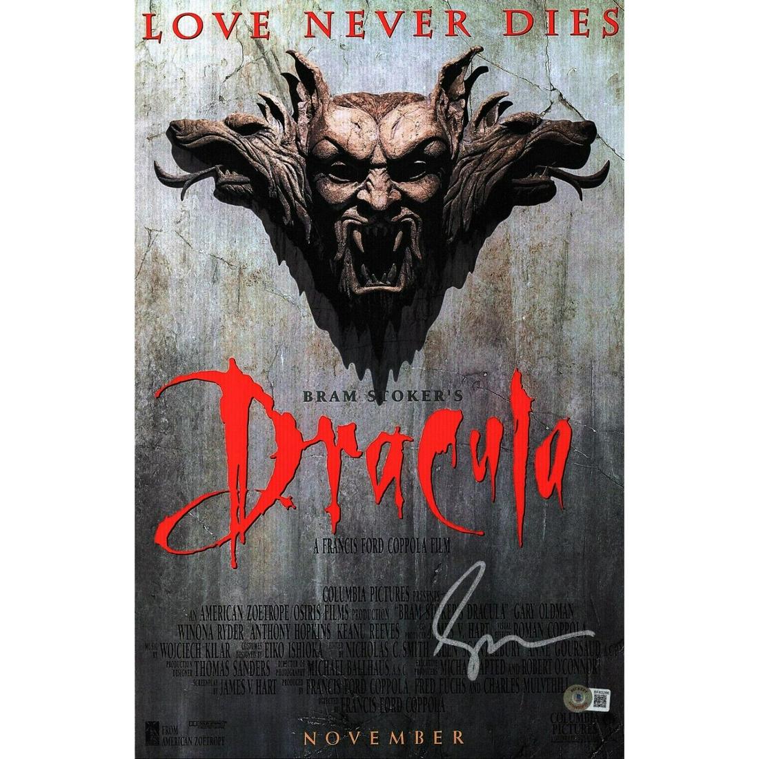 Gary Oldman Signed 11x17 "Dracula" Photo Poster (Beckett COA): Gary Oldman Signed 11x17 "Dracula" Photo Poster (Beckett COA)