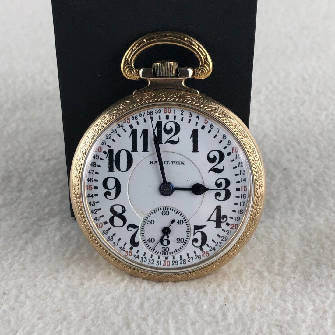 1927 Hamilton 992 Pocket Watch 21j 16s Railroad RR RUNS READ Star 10k GF Case (1 of 2)