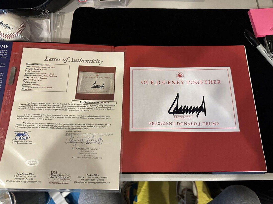 Donald Trump Signed Book Our Journey Together JSA AUTOGRAPH AUTHENTIC President (1 of 1)
