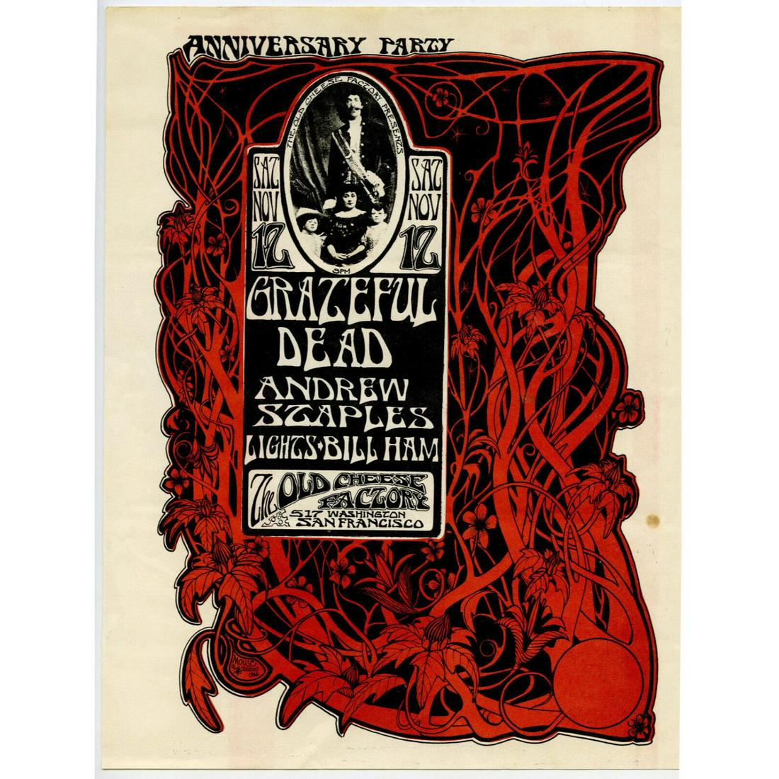 Original Vintage 1966 "Grateful Dead" Concert Poster (1 of 1)