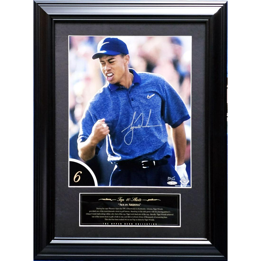 Tiger Woods Signed & Framed 12x16 Photo Numbered To /100 (Upper Deck) (1 of 1)