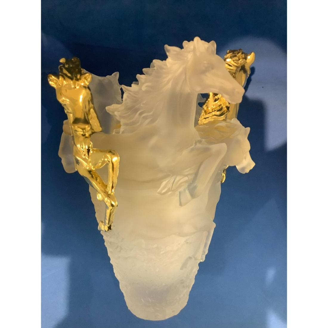 Nancy daum style Horse Vase H9" W6" (1 of 3)