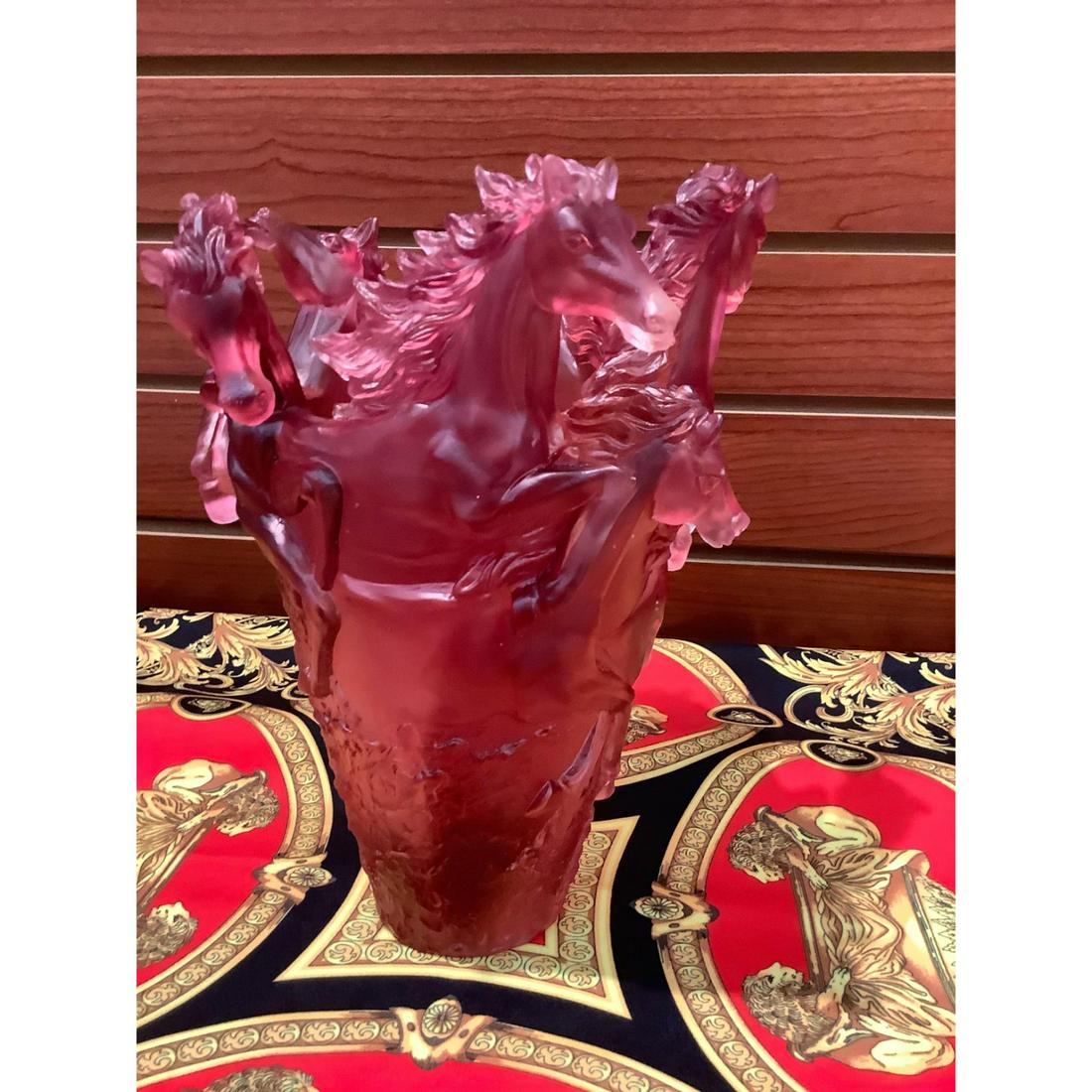 Nancy daum style Horse Vase H9" W6" (1 of 3)