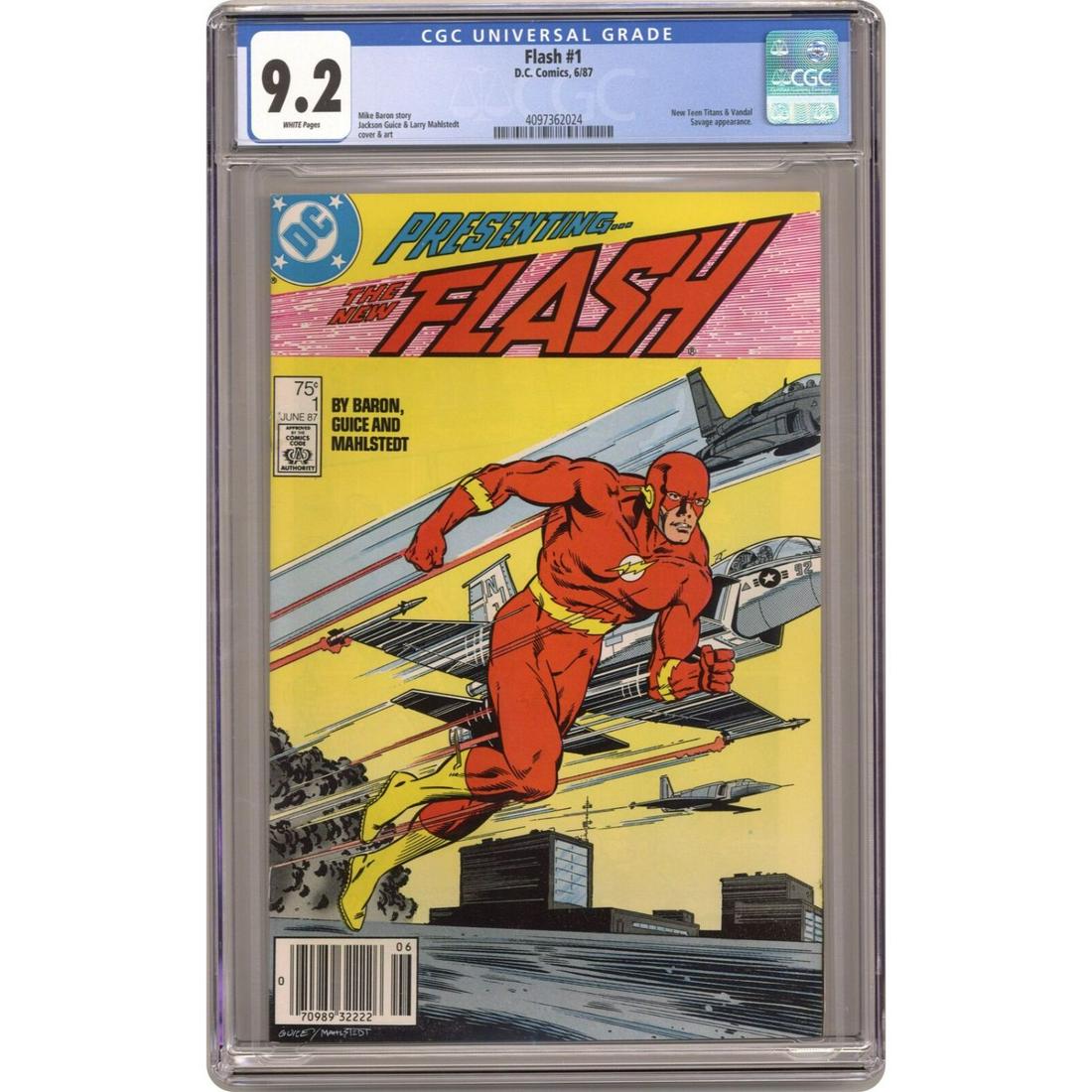 Flash #1 CGC 9.2 Comic Book 1987 (1 of 1)