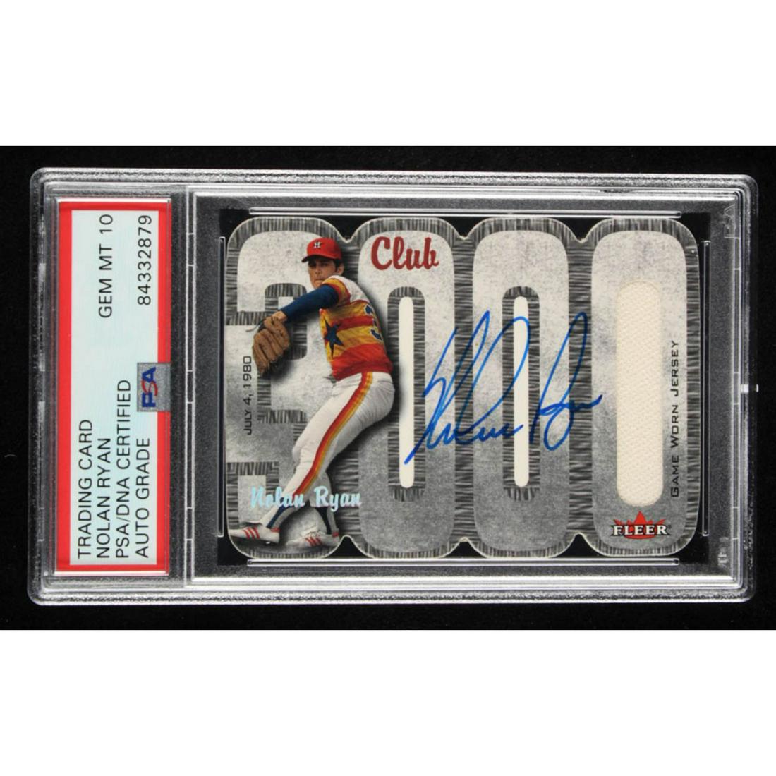 Nolan Ryan Signed 2000 Fleer Club 3000 #NR SHOW #361/780 (PSA 10 AUTO) (1 of 1)