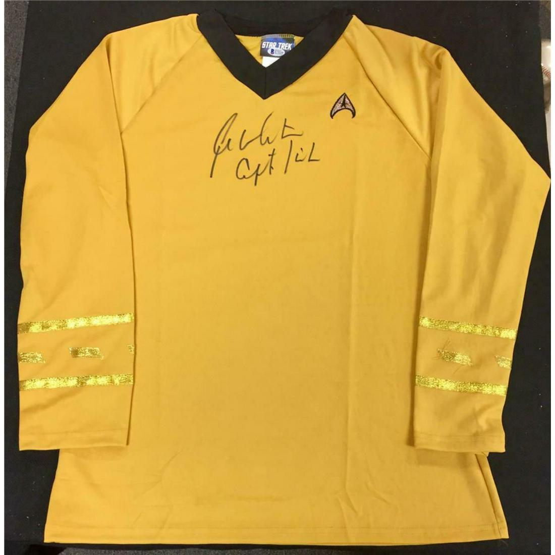 WILLIAM SHATNER Signed STAR TREK Uniform Shirt BAS Witness (1 of 1)