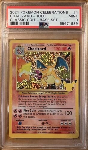 Charizard Holo PSA 9 Pokemon Celebrations Classic Collection 25th Anniversary (1 of 1)