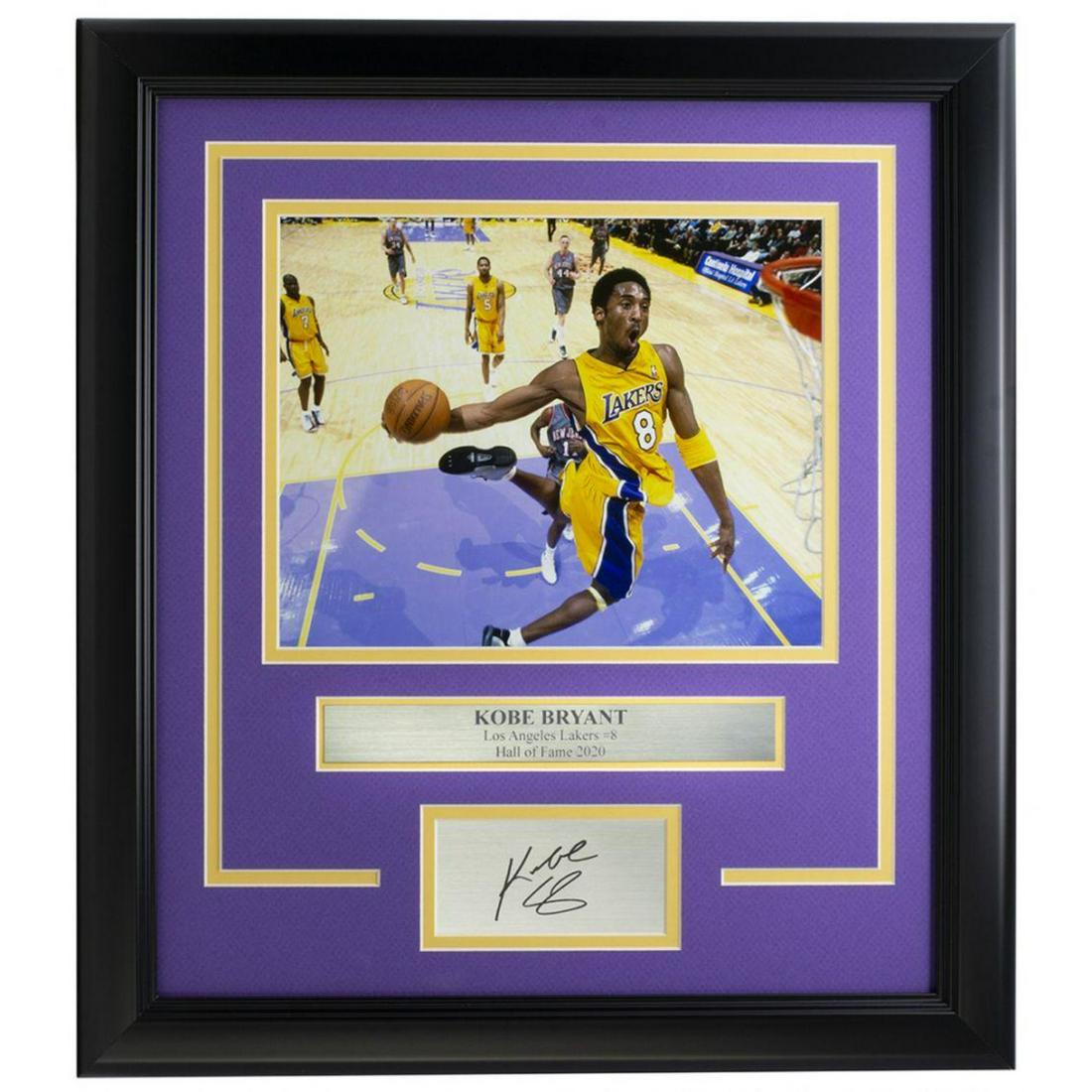 Kobe Bryant Lakers 14x18 Custom Framed Photo Display: Kobe Bryant Lakers 14x18 Custom Framed Photo Display