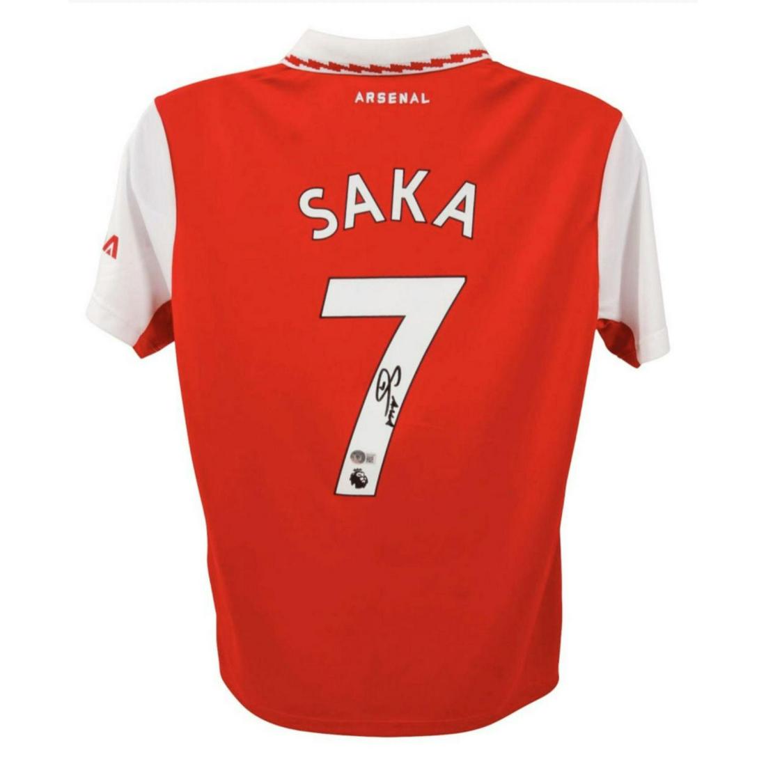 Saka Signed Arsenal Jersey (Beckett): Saka Signed Arsenal Jersey (Beckett)