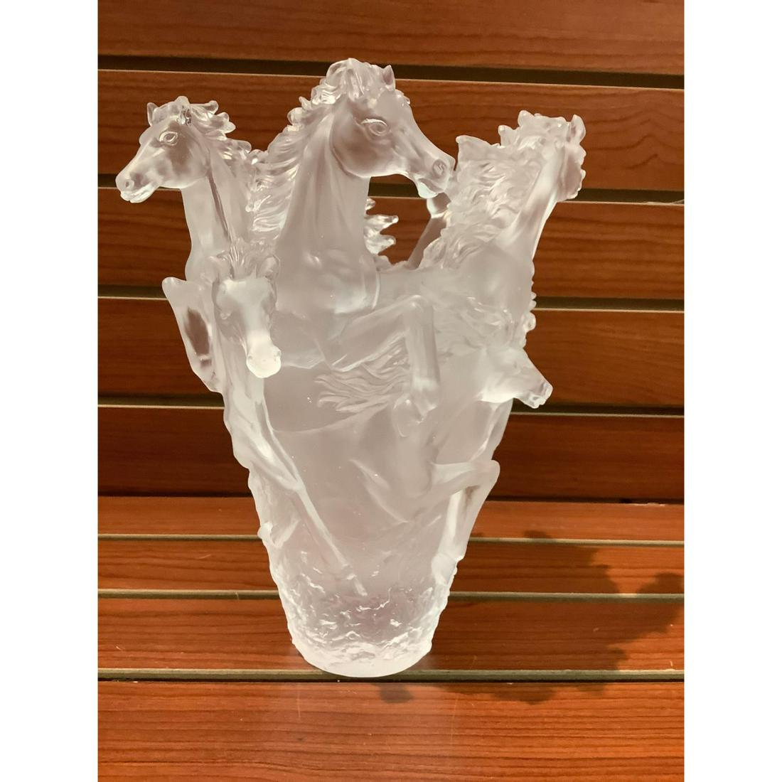 Nancy daum style horse vase 9 inch tall (1 of 3)