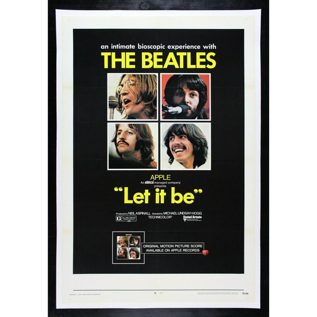 LET IT BE 1970 THE BEATLES ROCK MUSIC MOVIE POSTER GET BACK (1 of 1)