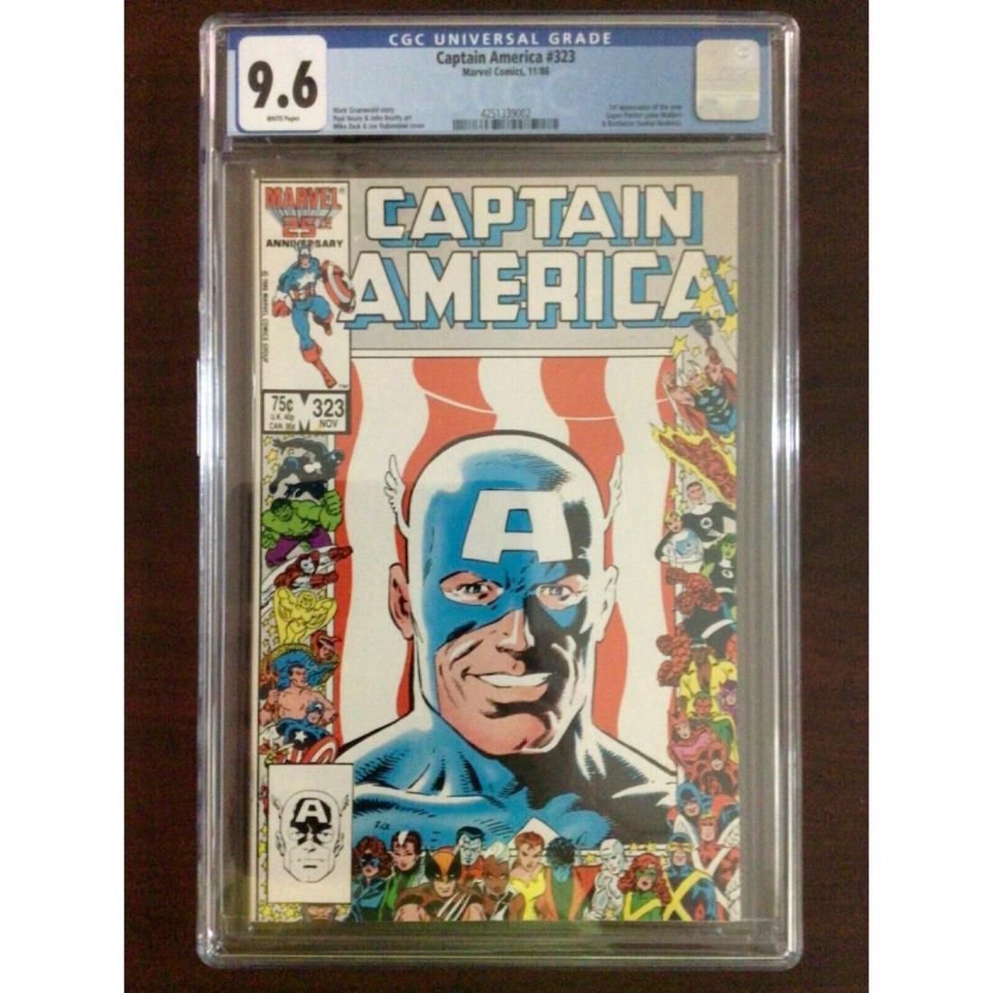 Captain America #323 (1986) Key 1st Super Patriot John Walker CGC 9.6 Comic Book: Captain America #323 (1986) Key 1st Super Patriot John Walker CGC 9.6 Comic Book