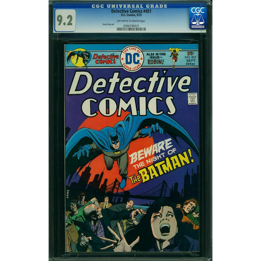 DETECTIVE COMICS #451, CGC 9.2 Comic Book 1975 (1 of 1)