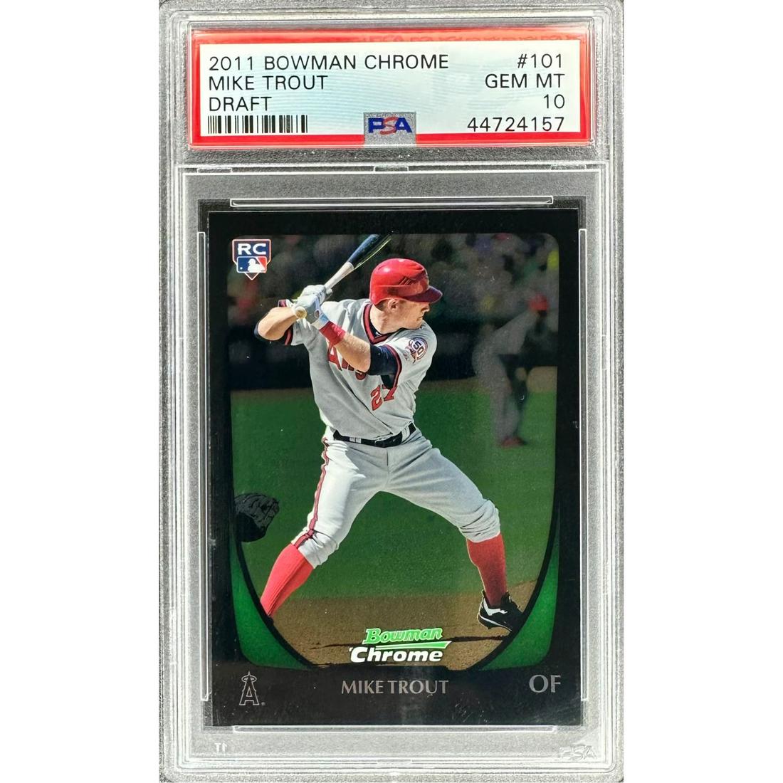 2011 Bowman Chrome Draft Mike Trout PSA 10 Rookie #101 (1 of 1)