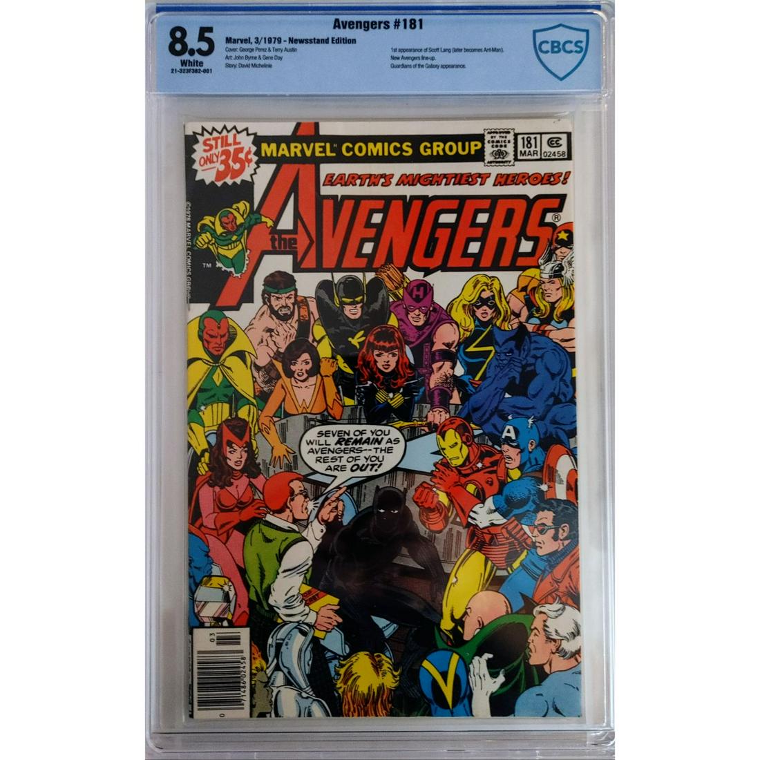 AVENGERS #181 CBCS 8.5 Comic Book 1â€™ST APPEARANCE SCOTT LANG ANT MAN AND NEW LINE UP 1979: AVENGERS #181 CBCS 8.5 Comic Book 1â€™ST APPEARANCE SCOTT LANG ANT MAN AND NEW LINE UP 1979