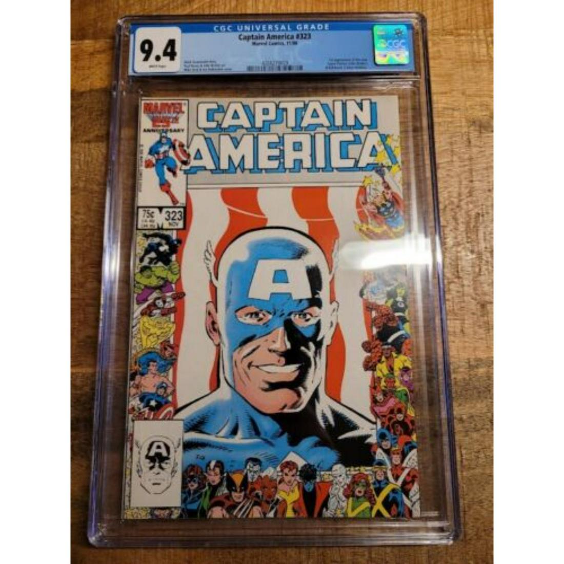 Captain America #323 (11/86) 1st App John Walker - Marvel Comics - CGC 9.4 Comic Book 1986: Captain America #323 (11/86) 1st App John Walker - Marvel Comics - CGC 9.4 Comic Book 1986