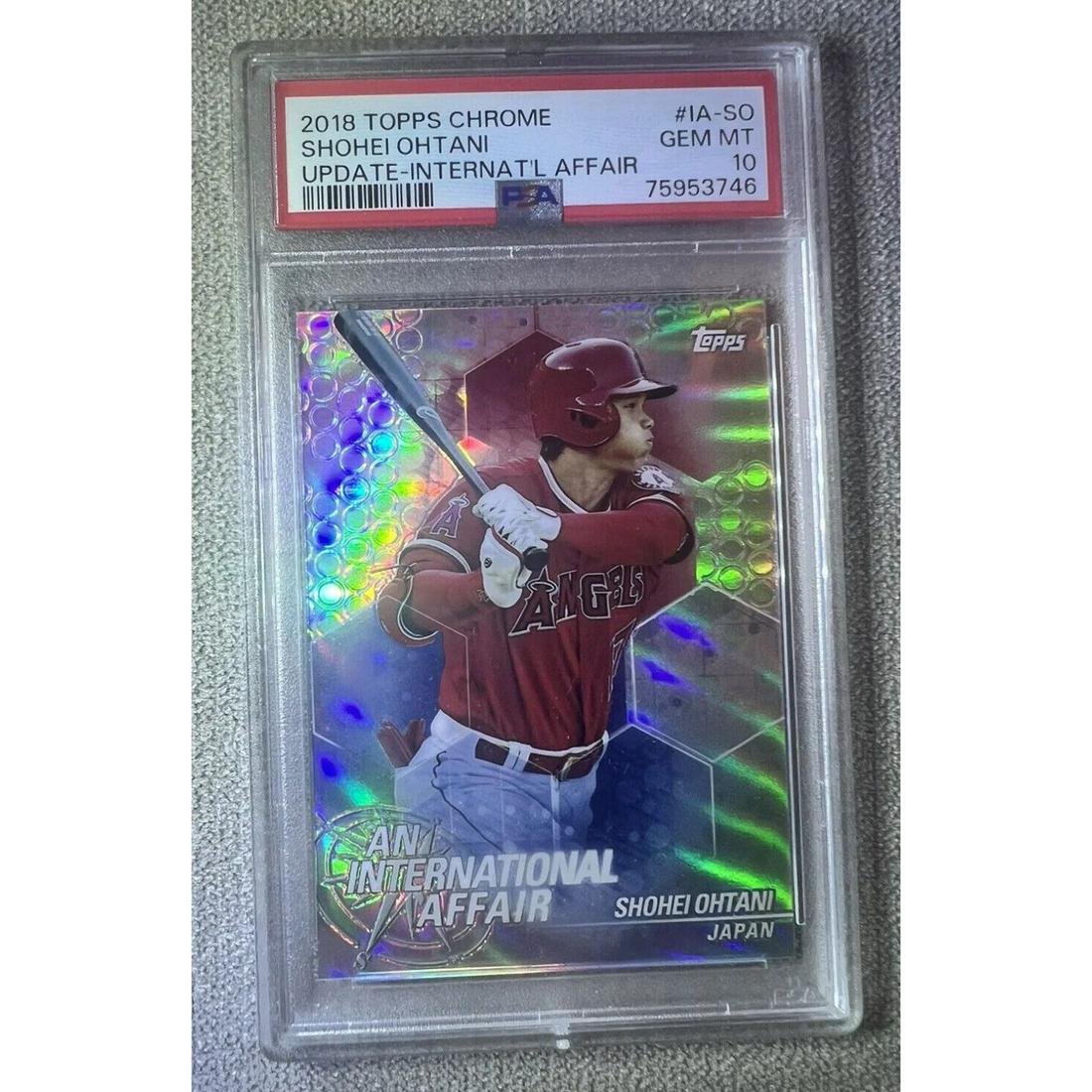 2018 Topps Chrome Shohei Ohtani PSA 10 Rookie Refractor RC (1 of 1)