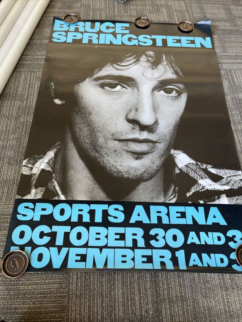 #199 BRUCE SPRINGSTEEN - THE RIVER TOUR - ORIGINAL ROLLED CONCERT POSTER (1980) (1 of 1)