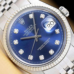 Mens 18k White Gold & Stainless Steel Rolex Datejust (1 of 1)