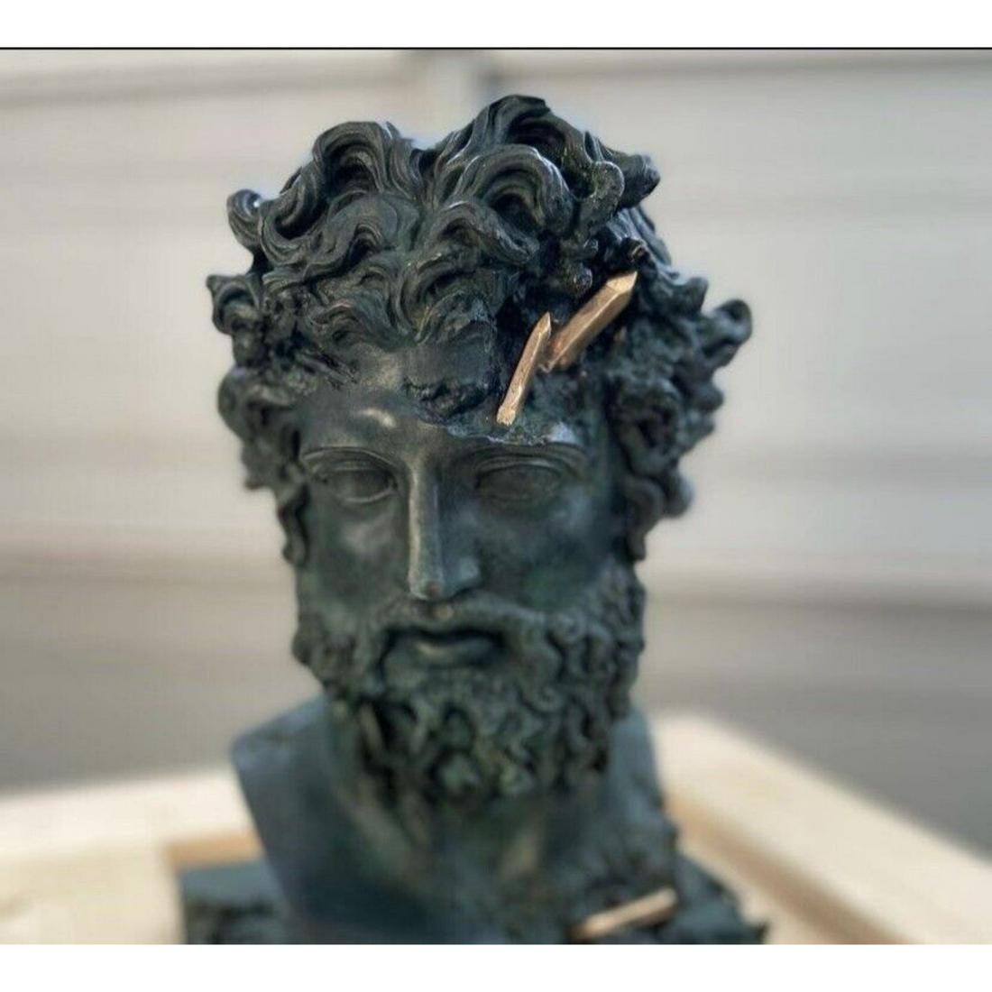 Daniel Arsham Bronze Eroded Jupiter Sculpture - Xx/99: Daniel Arsham Bronze Eroded Jupiter Sculpture - Xx/99