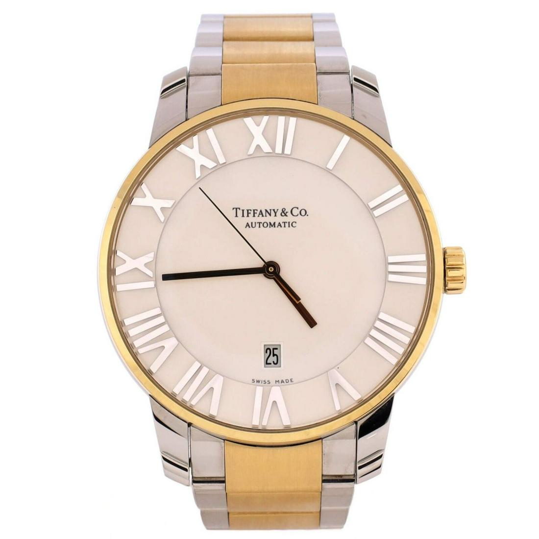Tiffany & Co. Atlas Dome Automatic Watch Yellow Gold and Stainless Steel 42 (1 of 5)