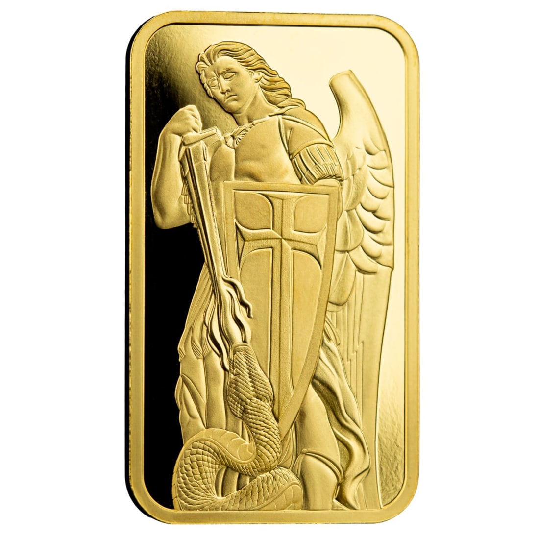 1oz .9999 Gold Bar PAMP / Scottsdale Mint Archangel Gold Bar Certi-Lock (1 of 2)