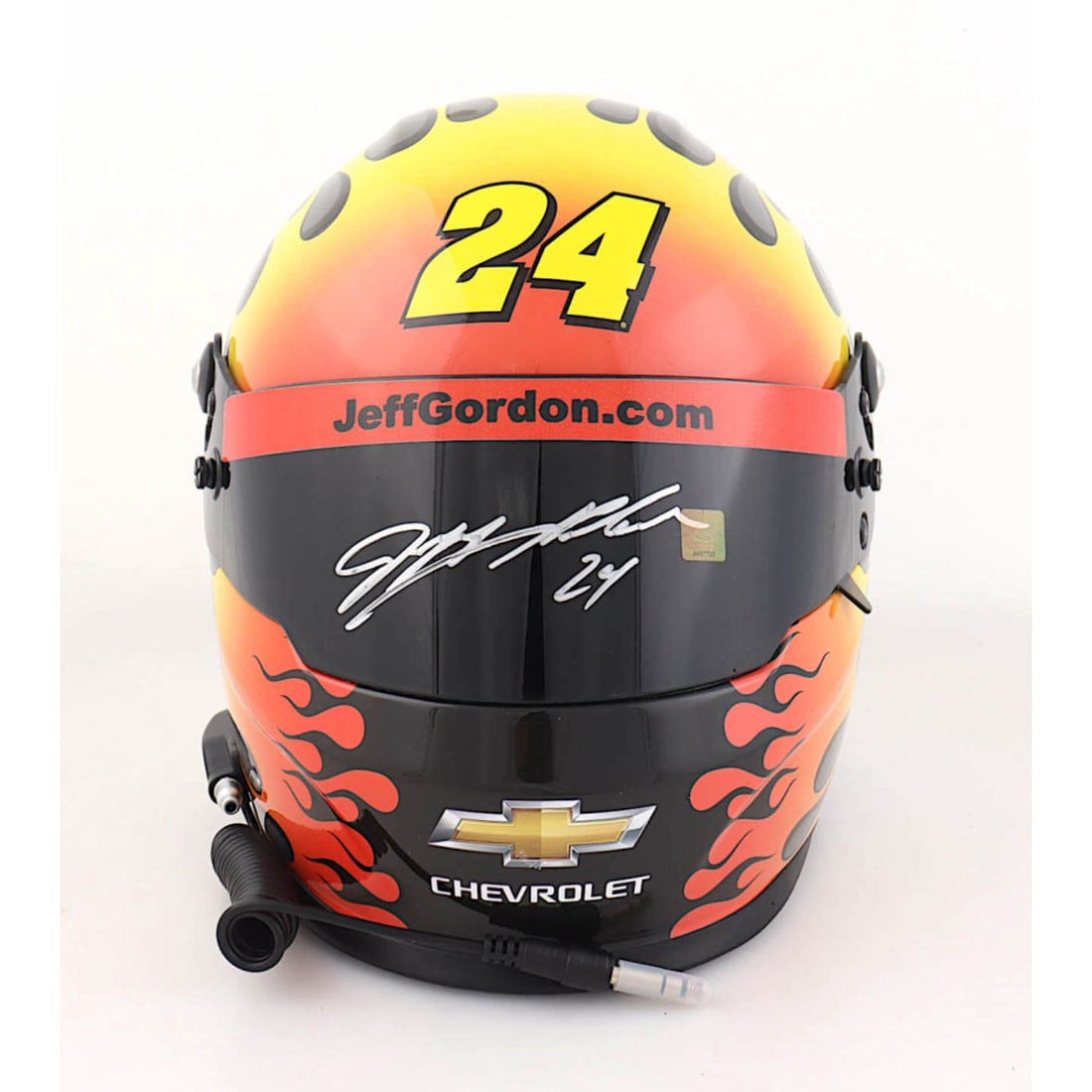Jeff Gordon Signed NASCAR - Flames - "24EVER" Special Edition Full-Size Helmet (Gordon Hologram) (1 of 1)