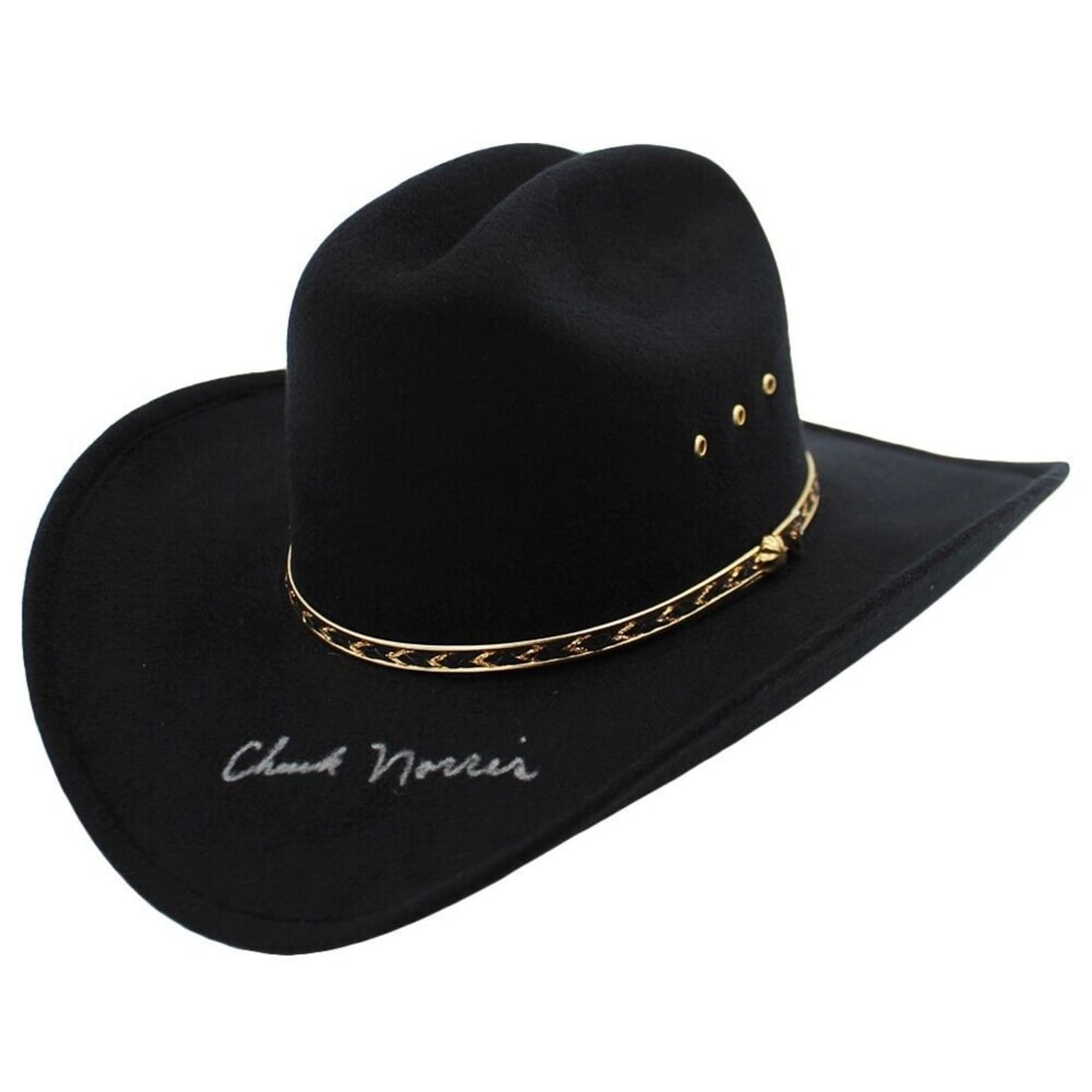 Chuck Norris Signed Walker, Texas Ranger Prop Cowboy Hat w/COA (1 of 1)