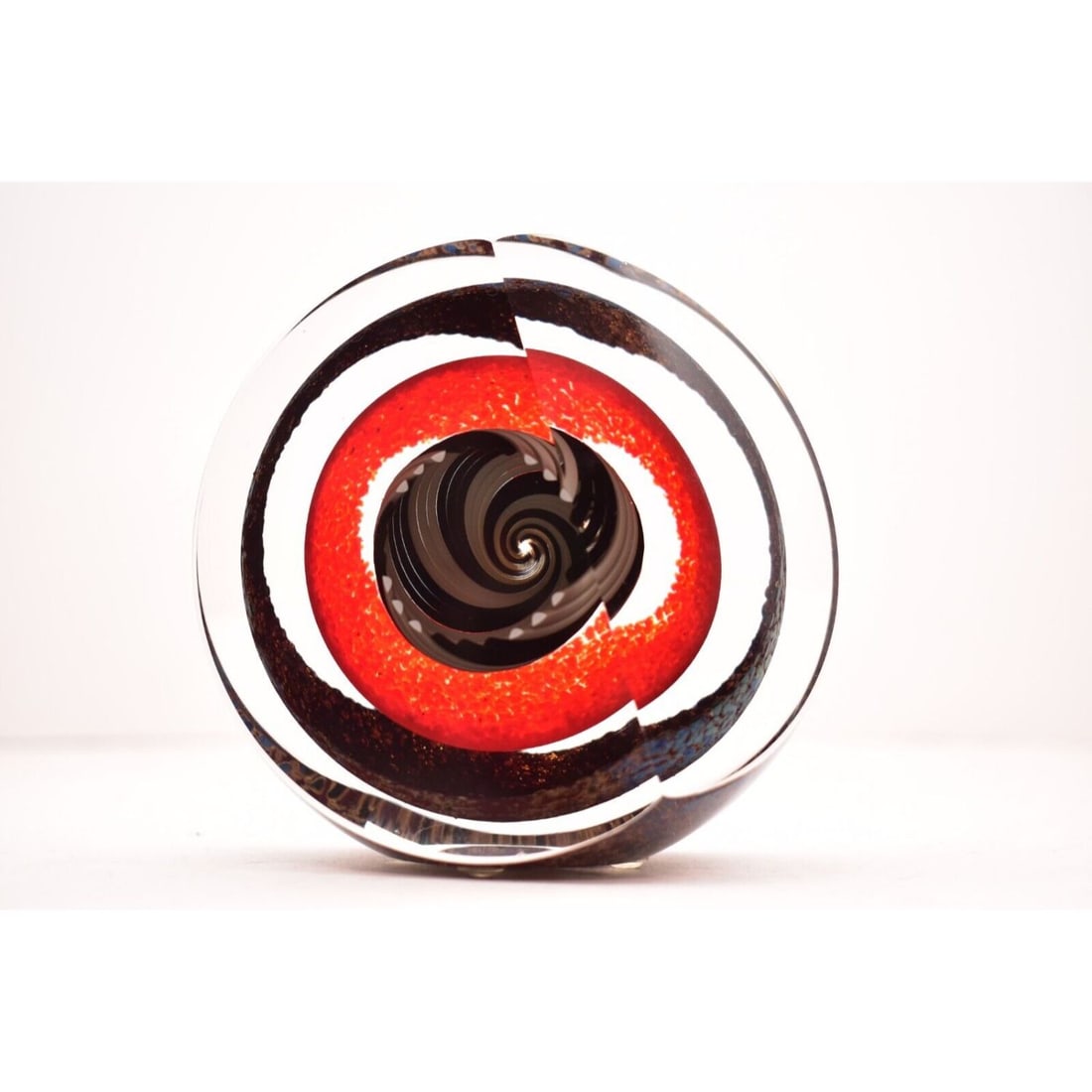 Harvey Littleton Signed 4.25" Art Glass Paperweight (1 of 8)