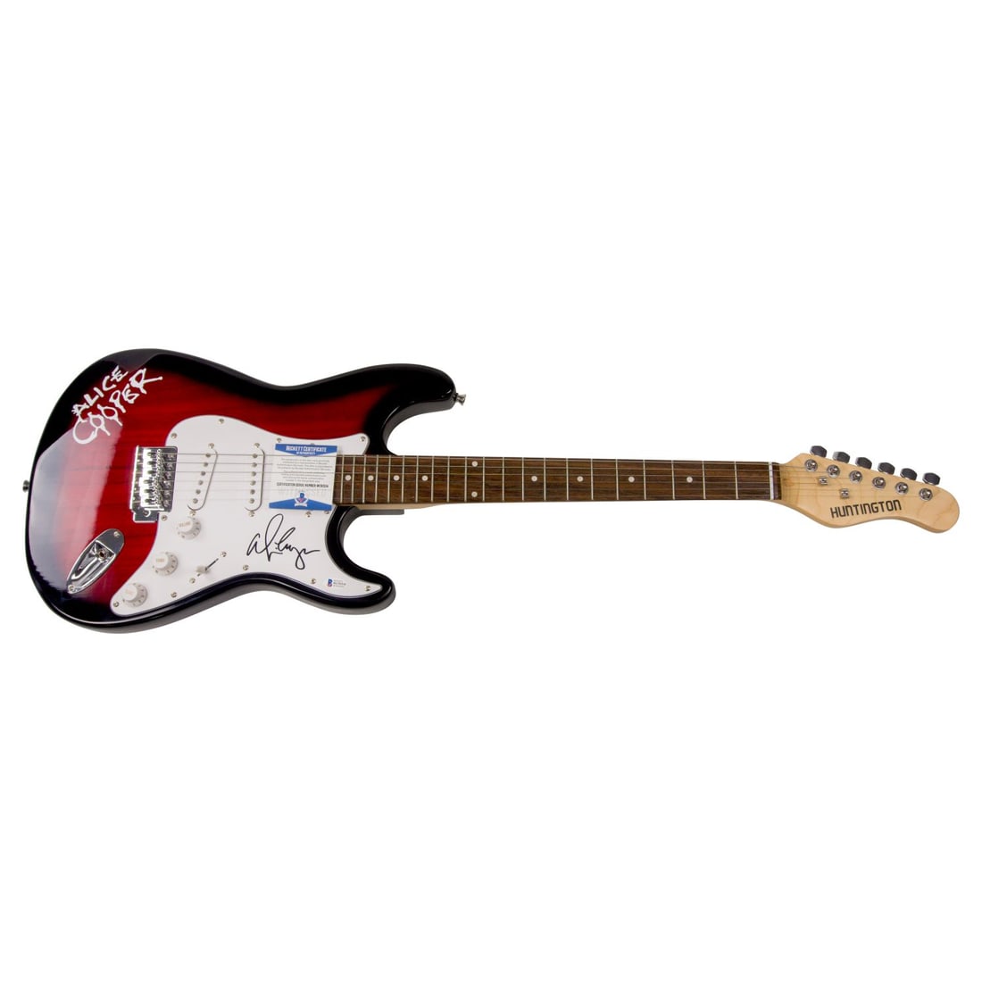 Alice Cooper Signed Red Electric Guitar (BAS COA) (1 of 1)