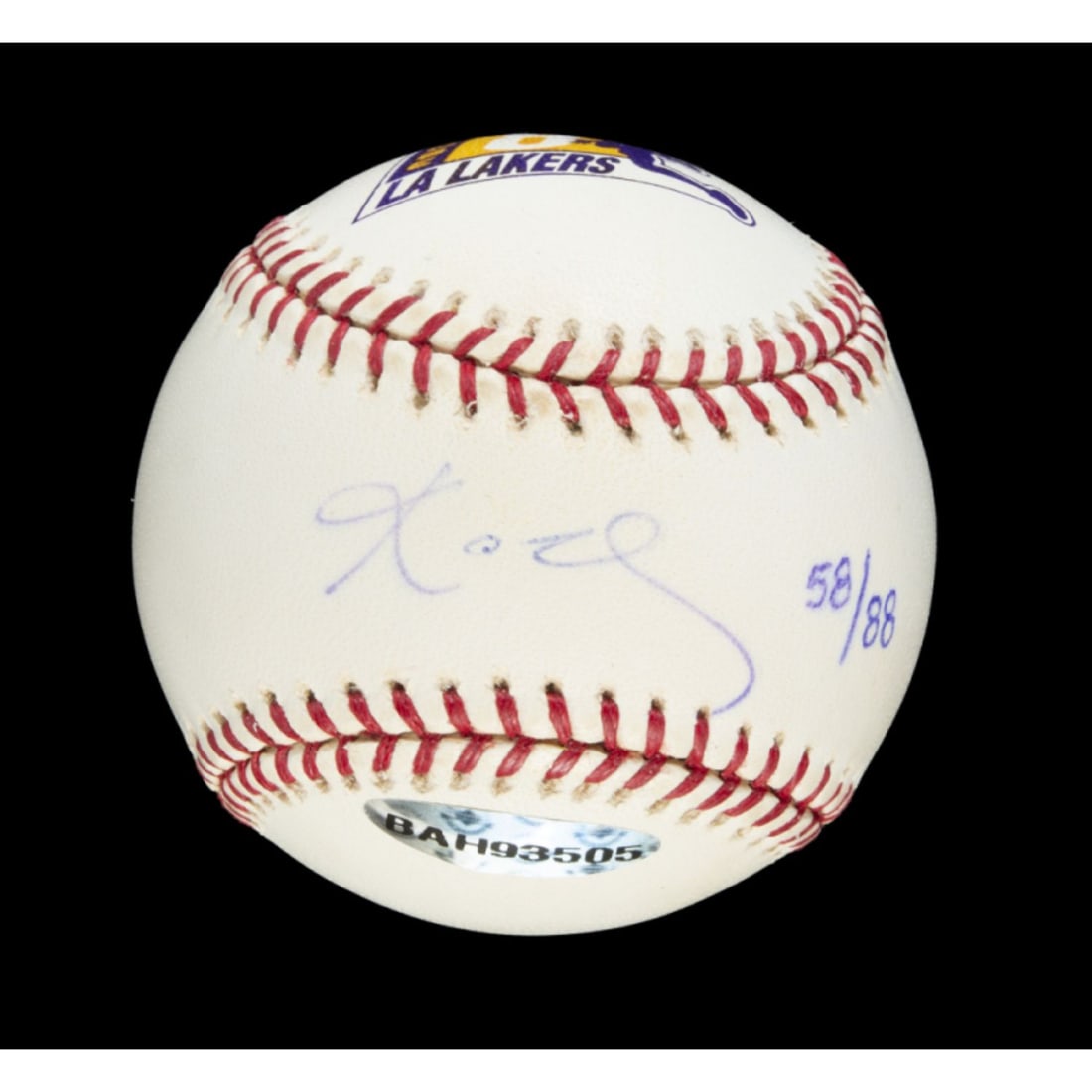 KOBE BRYANT SIGNED LIMITED EDITION BASEBALL (UPPER DECK) (1 of 2)