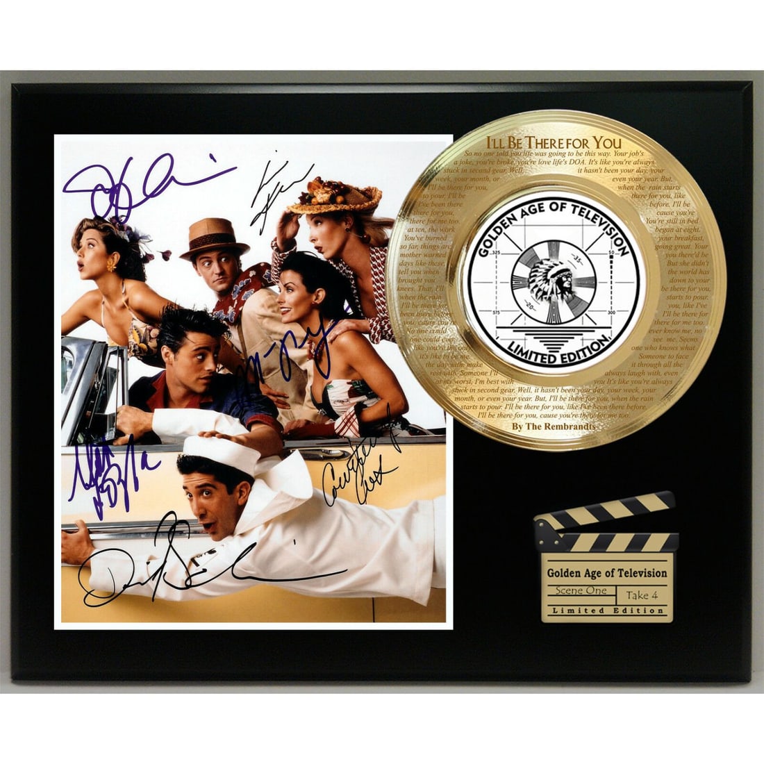 Friends Limited Edition Replica Signature And Theme Song Series Display