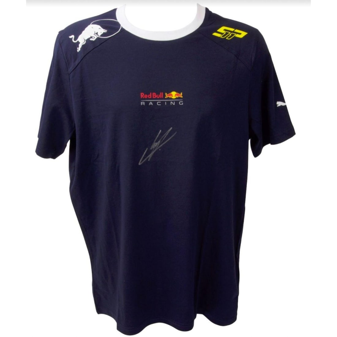 Sergio Perez Signed Redbull Racing T-Shirt (Beckett): Sergio Perez Signed Redbull Racing T-Shirt (Beckett)