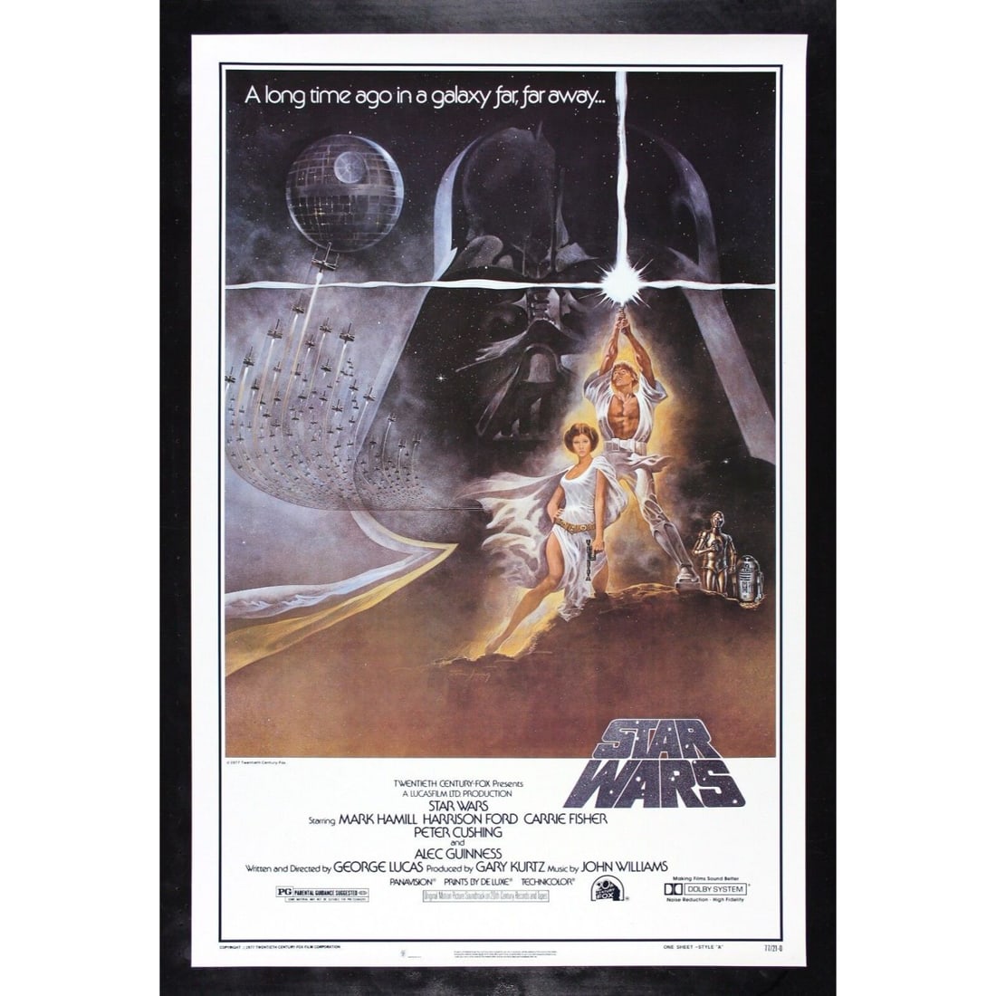 STAR WARS 77/21-0 HAIRY BELT ORIGINAL BOOTLEG MOVIE POSTER: STAR WARS 77/21-0 HAIRY BELT ORIGINAL BOOTLEG MOVIE POSTER (27"x41")