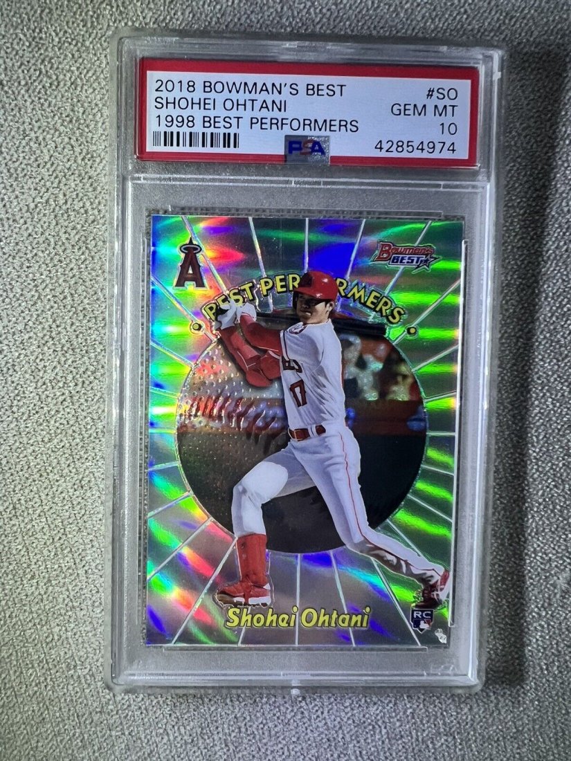 2018 Bowman Shohei Ohtani PSA 10 Rookie Refractor RC: 2018 Bowman Shohei Ohtani PSA 10 Rookie Refractor RC
