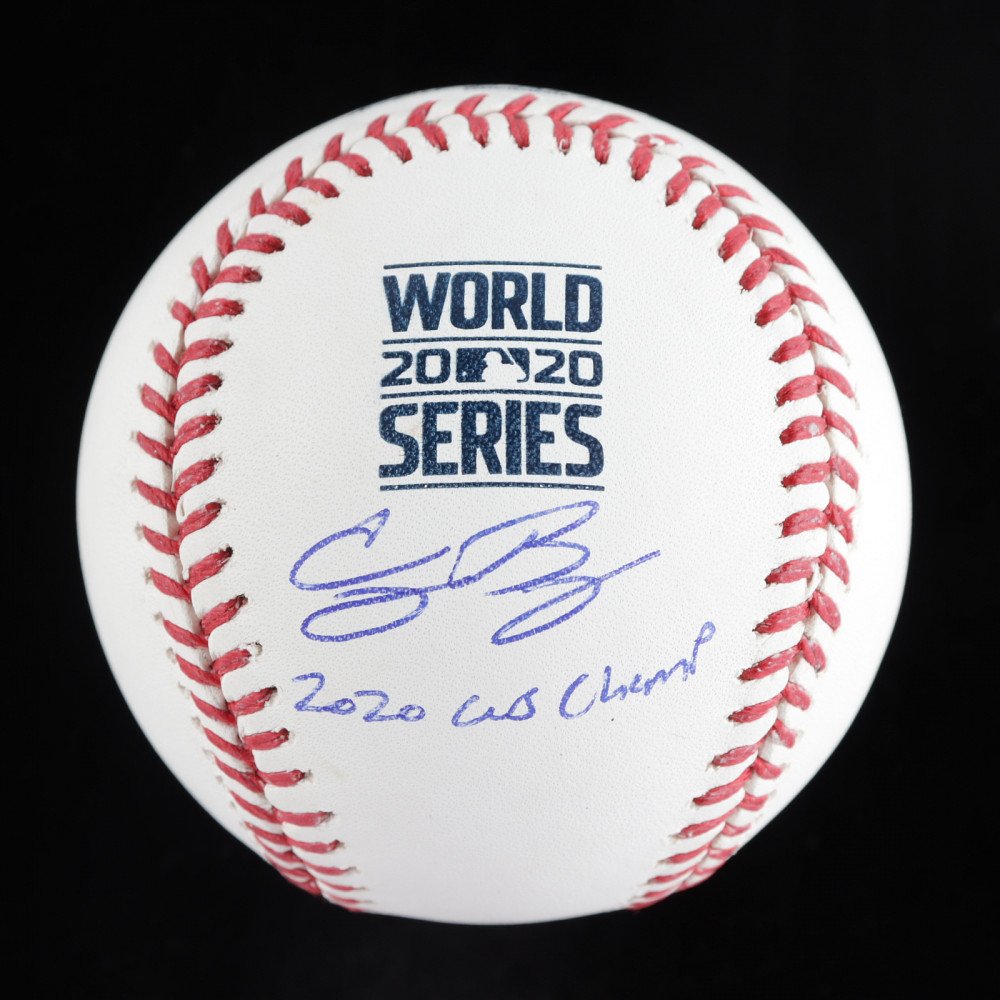 Cody Bellinger Signed 2020 World Series Baseball Inscribed "2020 WS Champ" (MLB Hologram) (1 of 1)