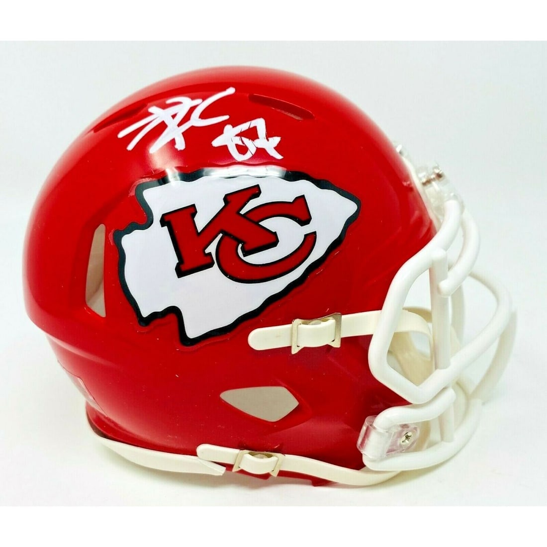 Chiefs Travis Kelce Signed Riddell Speed Mini Helmet Auto Fanatics Authentic (1 of 1)