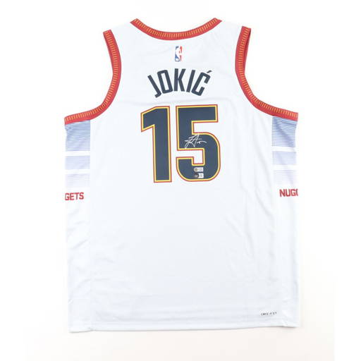 Golden Autographs Nikola Jokic Signed Autographed White Custom Serbia Basketball Jersey Beckett