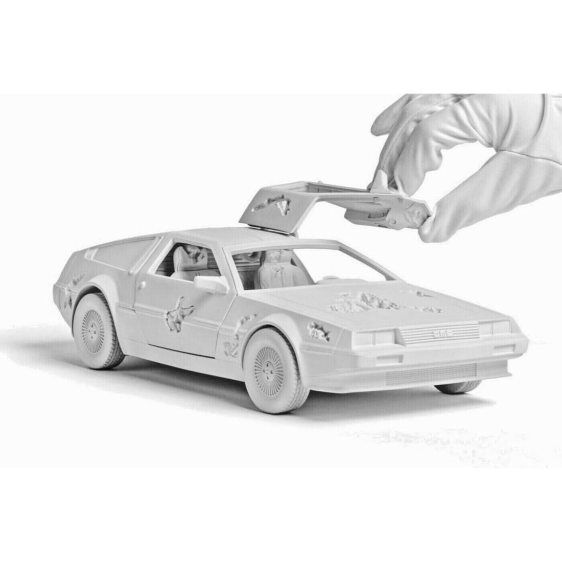 Daniel Arsham Delorean Grey. Factory sealed, with Hologram. Ltd Ed: Daniel Arsham Delorean Grey. Factory sealed, with Hologram. Ltd Ed