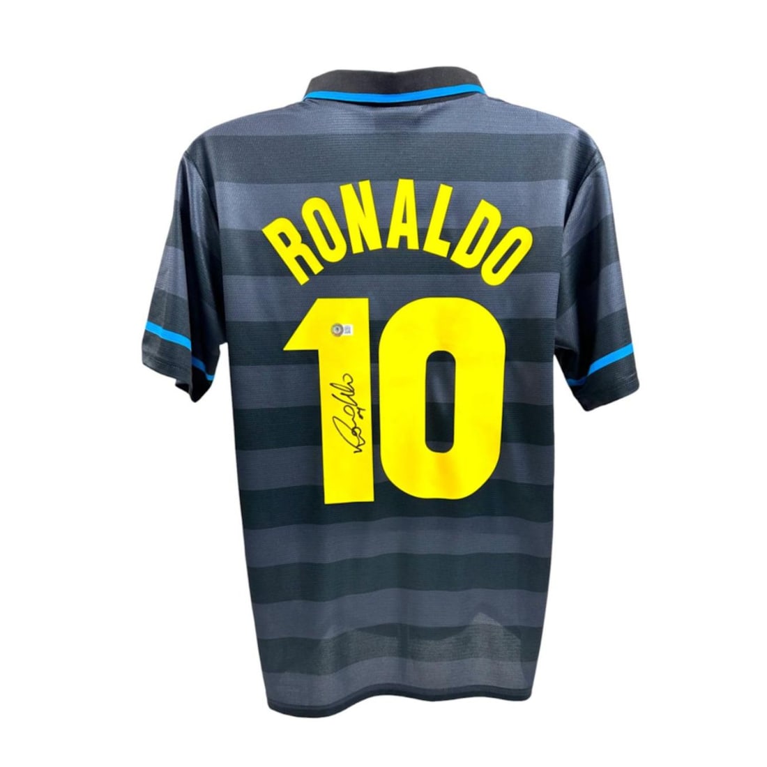 Ronaldo Nazario Signed Umbro Inter Milan Jersey (Beckett): Ronaldo Nazario Signed Umbro Inter Milan Jersey (Beckett)