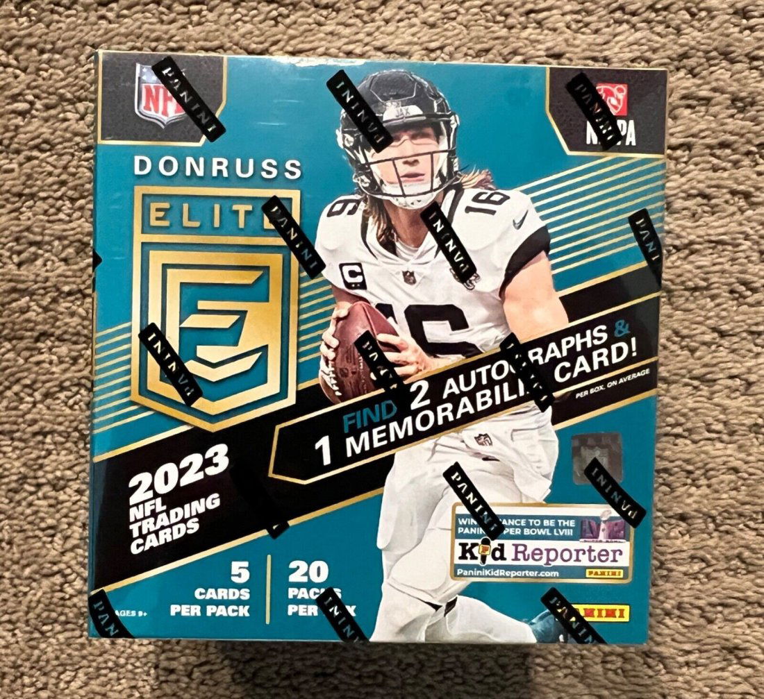2022 Panini Donruss Elite Football HOBBY BOX Factory Sealed 20 Packs 2 Autos (1 of 1)