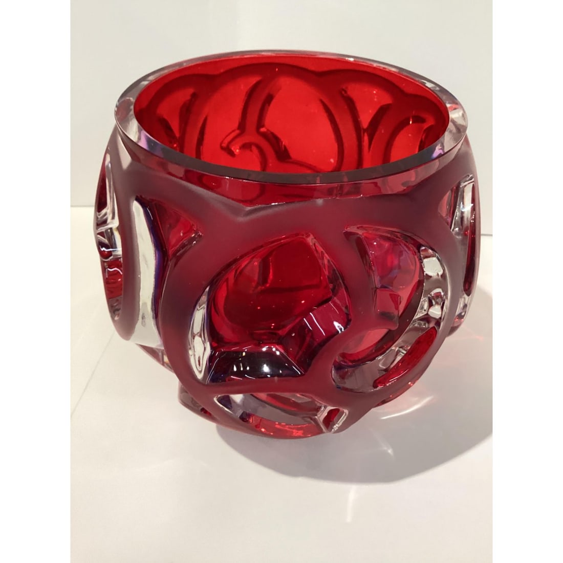Lalique Tourbillons Style Limited Edition Vase H8â€ W6â€ (1 of 3)